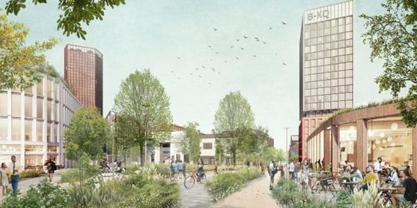 Artist impression of Birmingham Knowledge Quarter (BKQ) project